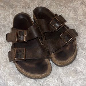 Size 38 Brown Birkenstocks